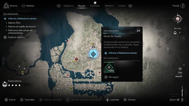 Assassin's Creed Shadows - Misiones La Afligida - Localización de la misión Una educación
