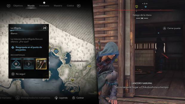 Assassin's Creed Shadows - Misiones La Afligida - Localización de la misión Desenmascarando a la Rueda