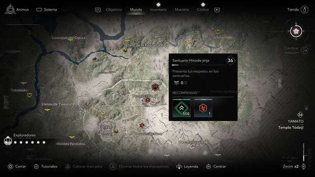 Assassin's Creed Shadows - Localización de Santuario Hinode-jinja