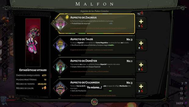 Hades - Malfon: Aspecto de Zagreus