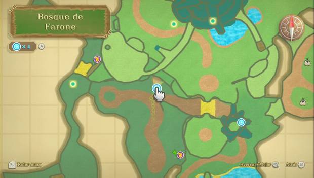 The legend of zelda Skyward Sword HD - Piezas de corazóN: pieza en el bosque de farone, tras unas rocas