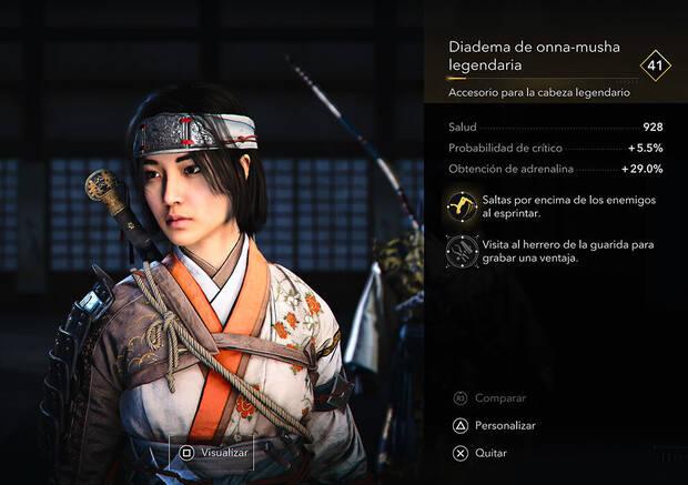 Assassin's Creed Shadows - Accesorio para la cabeza legendario Diadema de onna-musha legendaria