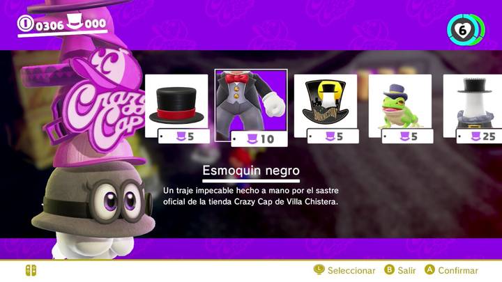 Esmoquin negro Super Mario Odyssey