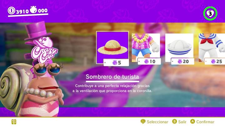 Sombrero de turista Mario Odyssey