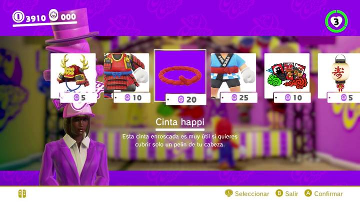 Cinta happi Mario Odyssey