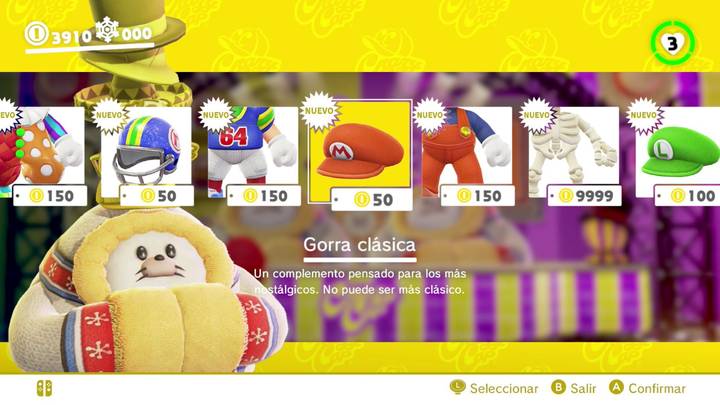 Gorra clásica Super Mario Odyssey