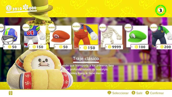 Traje clásico Super Mario Odyssey