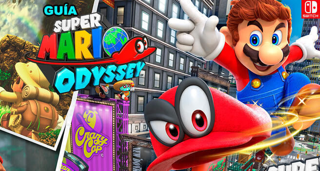 Reino secreto champin y caras ocultas de la luna en Mario Odyssey - Super Mario Odyssey