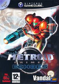 Portada oficial de Metroid Prime 2: Echoes para GameCube